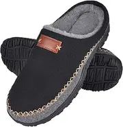 [MIXIN] Mens Slippers Memory Foam Slip on House Shoes Mens Indoor Outdoor Shoes with Hard Sole & Soft Warm Lining