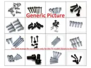 New Vizio E55-E1 Complete Screw Set for Base Stand Pedestal and Neck