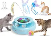 ORSDA Cat Toy, 3-In-1 Automatic Cat Toys for Indoor Cats,Electronic Whack a Mole