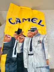 Vintage CAMEL Cigarettes JOE CAMEL Tyvek Zip Up XL Windbreaker Jacket * IN BAG*
