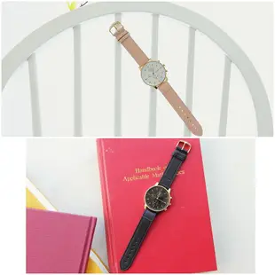 💝台灣現貨💖正韓國品牌 Lavenda La226 圓框假三眼  男錶 女錶 中性錶 真皮手錶