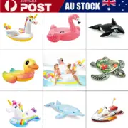 Giant Inflatable Flamingo Unicorn Pool Floats Rafts Swimming Toys Lounge Bed