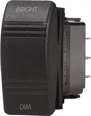 Blue Sea SPDT Contura Dimmer Control Switch (ON) Off(ON), Black