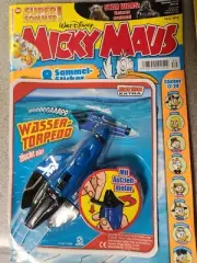 Walt Disney Micky Maus German COMIC BOOK SERIES W/ TOY NEW