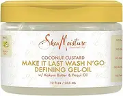 Shea Moisture Coconut Custard Make It Last Wash N Go Defining Gel Oil For Unisex 2.2 oz Gel