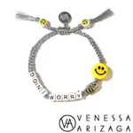 VENESSA ARIZAGA DON'T WORRY BEE HAPPY 笑臉銀色手鍊