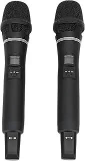 Generic Wireless Microphone, Rechargeable Wireless Dual Microphones, 1 to 2 Portable Multi Purpose Mic, Less Latency Karaoke Mic for Singing, Wedding, Speech, Church, Class Use
