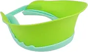 BESTonZON 1Pc Adjustable Hair Washing Cap Green Silicone Bathing Shower Protector for Soft Ear Eye Protection Comfortable Fit for Haircuts Bath
