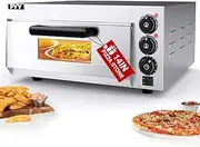 PYY Electric Pizza Oven with Visual Window - Countertop Indoor Pizza Ovens Pizza Cooker 1800W, Commercial Pizza Oven with Pizza Stone and Timer