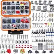 343-PC Fishing Accessories Kit - Adjustable Compartment Rubber Seal Tackle Box