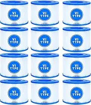 echobuger Type VI Hot Tub Filter Cartridge Compatible with Lay Z Spa SaluSpa Hot Tub Filters Pool Filter Cartridge Coleman Hot Tub Inflatable Bestway SaluSpa 90352E 58323 90427E (6 Pack)