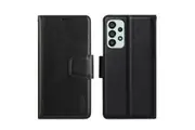 ZUSLAB Galaxy A73 5G Case, Hanman Leather Wallet Card Cover Case for Samsung (2022) - Black