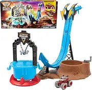 Monster Jam Mud Blasters, Monster Mutt Dalmatian Dunk Tank Playset, Colour Change Action, Kids’ Toy Gifts for Boys and Girls Aged 3 and Up