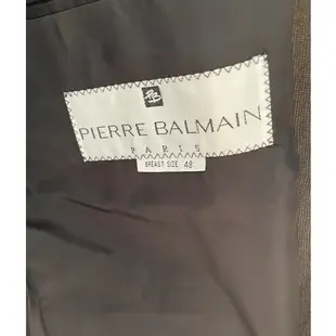 Pierre Balmain 皮爾帕門 男性西裝外套 法國品牌專櫃 尺寸48號 （編號3037）