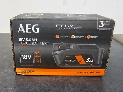 AEG 18V 5.0AH FORCE BATTERY A18FB5 *NEW*