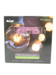Pottery Barn Wintergreen Clear Incandescent Globe String Lights 25' #9991M