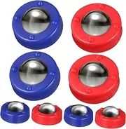 16pcs Tabletop Shuffleboard Mini Shuffleboard Pucks Tabletop Rollers Curling Accessories Curling Games Mini Accessories Soccer Toys Curling Table Balls Rolling Football Set Steel