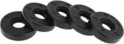 X AUTOHAUX Universal Oil Seal TC Double Lip W Steel Spring Seal Ring Rotary Shaft Seal 12x32x7mm High Pressure NBR Rubber Black 5 Pcs