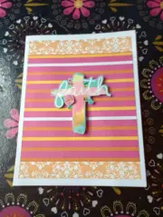 Handmade Greeting Card - Faith Christian Baptism Any Occasion Get Well Soon