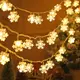 圣誕節新年裝飾燈小雪花led星星燈串小彩燈閃燈臥室庭院陽臺布置