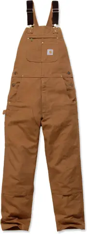Carhartt Bib, dungarees , color: Brown , size: W40/L34