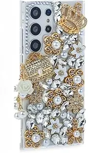 Cell Phone Case for Girls Cover Rhinestones for Samsung A70S A52 A71 A51 A72 A73,F,for Samsung A73 5G