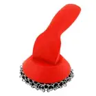 Cast Iron Scrubber with Handle Cast Iron Cleaner Brush Chain Mail Scrubber
