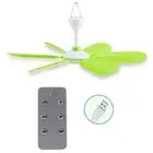 Remote Control Timer USB Powered Camping Fan with Remote Control USB Ceiling Fan