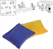 LOORGVEL 2Pcs Bean Bag Set Lightweight Plastic Granules Sandbags for Color for Outdoor Games and School Activities Present for Boys