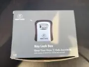 BNIB Iron Lock Key Lock Box 4-Digit Combination Resettable Code