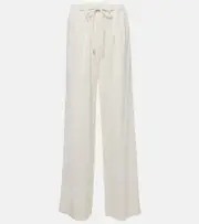 [Proenza Schouler] Proenza Schouler Linen-blend wide-leg pants AU 14 white