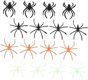 Kisangel 100Pcs Glow Dark Spider Rings Halloween Accessories for Festivals Masquerades Costume Parties and Carnival Celebrations