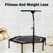 Trampoline Bungee Rebounder Gym Fitness Jump Trainer w/Handle T Bar 40/45/48inch