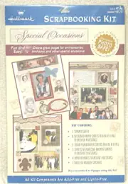 HALLMARK - SPECIAL OCCASIONS - SCRAPBOOKING KIT - PHOTO SAFE FUN AND EASY - NEW
