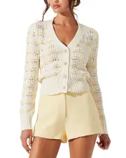 Astr the Label Janira Crochet Cardigan