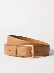 [Anderson's] Anderson's - Textured-leather Belt - Tan - 80 80 Brown