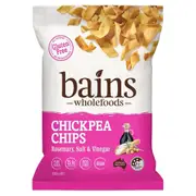 Bains Wholefoods Chickpea Chips Rosemary, S&V 100g (Pack of 12)