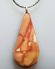 Gorgeous WA Mookaite pendant set in sterling silver, OAK and made by Queen Tara