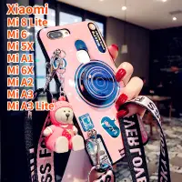 在飛比找蝦皮購物優惠-XIAOMI 小米 6 手機殼復古相機掛繩吊帶外殼握把支架矽