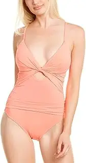 [La Blanca] Women's Island Goddess Twist Front Keyhole One Piece Swimsuit