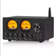 5-Band EQ Equalizer with Bluetooth Receiver Stereo Audio Preamp w/VU Meter