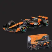 F1 1:24 Bburago 2024 Oscar Piastri McLaren MCL38 Miami GP Diecast Car Model Case