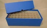 Guardhouse Round or Square Nickel Tube Storage Box Blue holds 50 Coin Tubes