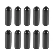 100Pcs Rubber End Caps 4Mm ID PVC Round Tube Bolt Cap Cover Screw Thread Protectors Black