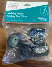 MLE Folding Walking Frame Tips 28 mm QLD Limited Stock Warehouse Price