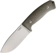 LionSTEEL M3 Niolox Fixed Blade Green Canvas Handle Knife M3 CVG