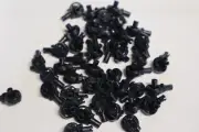 15 Lego Black, Technic Rotation Joint Ball Loop w/ 2 Perpendicular Pins Inv 309