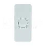 Clipsal Classic C2000 Series Single Gang Flush Light Switch 10Amp Vertical Architrave White - C2030-WE