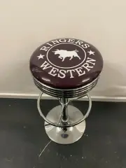 RINGERS WESTERN CLOTHING RARE PREMIUM BAR STOOL ADJUSTABLE HEIGHT