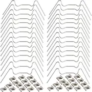 60Pcs Greenhouse Glazing Clips W/Z Type Replacement Gardening Fixing Buckle Shade Clips Convenient Wire Holder for Greenhouse